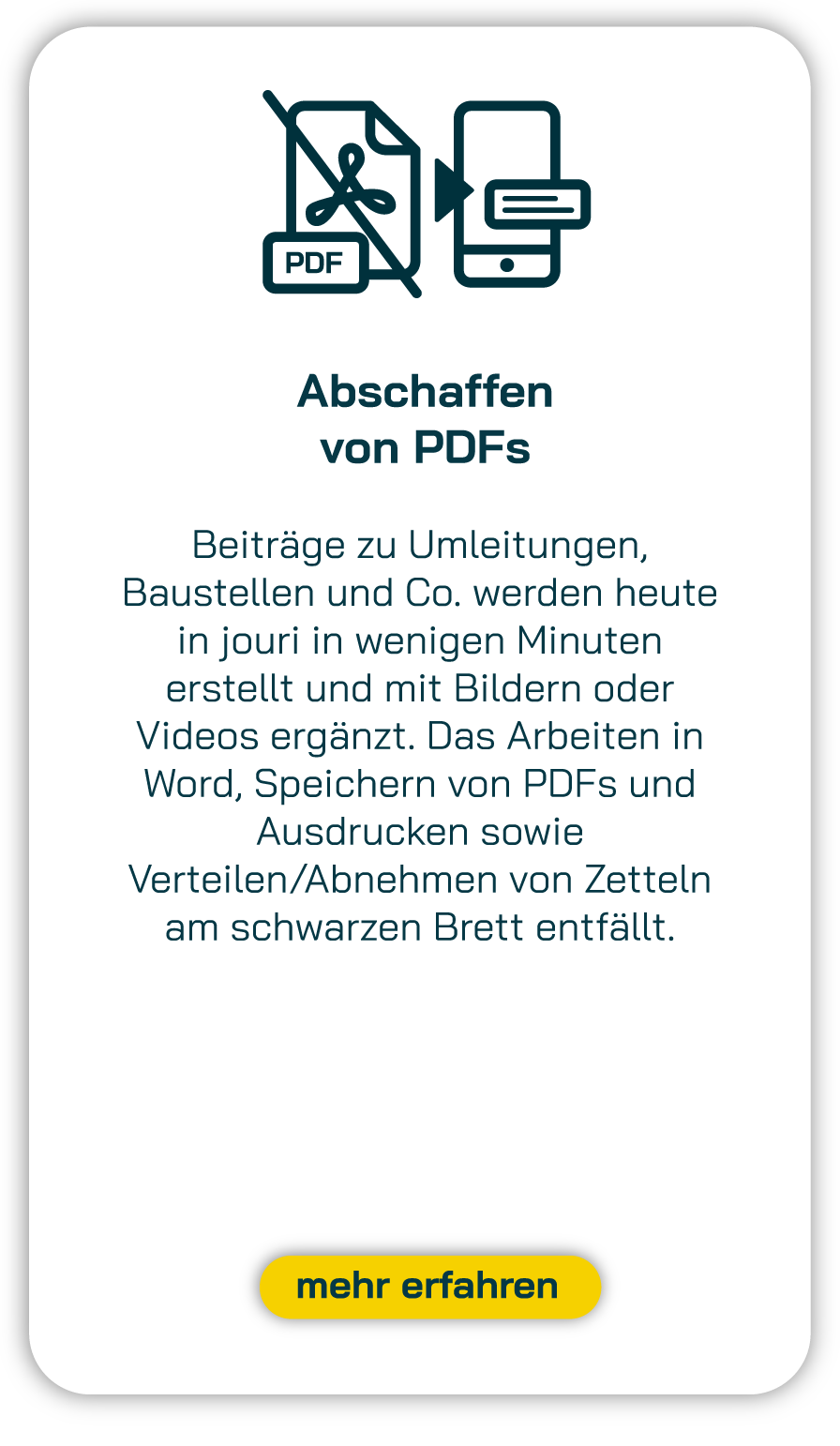 Abschaffen von PDFs